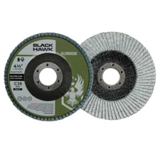 10 Pack - 4.5" x 7/8" BHA 36 Grit Stearate Coated Flap Discs for Aluminum T29