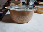 Vintage Pyrex 474 B Woodland Brown Ovenware Casserole Bowl Dish With Lid
