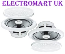 MOISTURE RESISTANT FULL RANGE CEILING SPEAKERS 5" 80W BATHROOM KITCHEN SHOWER