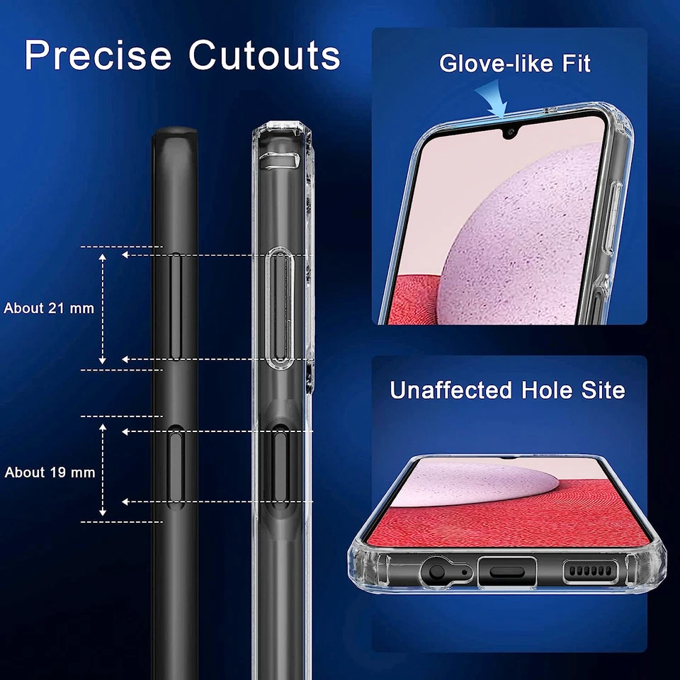 Funda para teléfono Samsung Galaxy A25 5G a prueba de golpes + pantalla de vidrio templado Foto 4 de 4