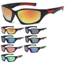 X-Loop Mirrored Wrap Around Sunglasses X2748  NEW  FREE Shipping 