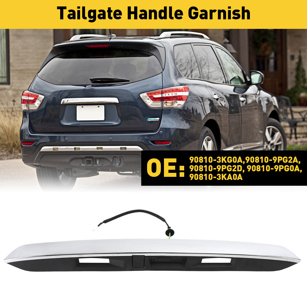 Chrome Rear Tail Gate Liftgate Finish Molding for Nissan