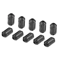 Ferrite Cores Ring RFI EMI Noise Suppression Cable Clip Fit 4.7-6.7mm 10Pcs