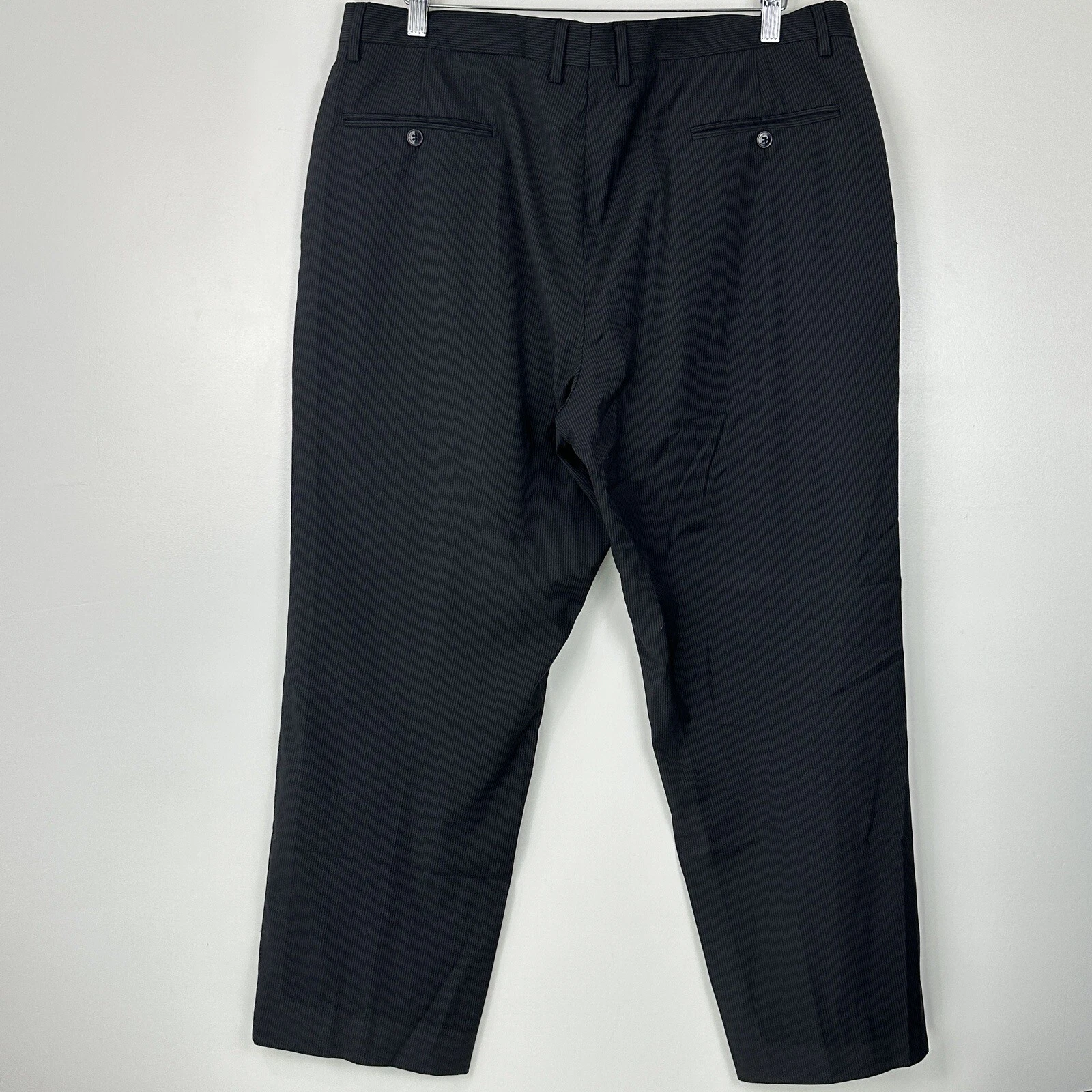 Versace Collection Pantalone elegante uomo 1 lana a righe taglia 56 US 37X28 5"