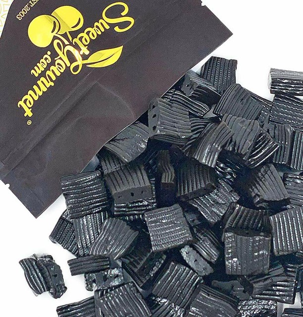 SweetGourmet Finnska Ripples Finland Black Licorice Candy 2Lb FREE