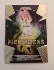 2018/19 Panini Prizm FIREWORKS Kristaps Porzingis Knicks #30