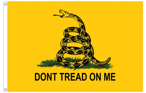 IRREGULAR - 3'x5' Gadsden Flag DONT TREAD ON ME Nylon Grommets (2nd_935Gadsden) - Picture 3 of 6