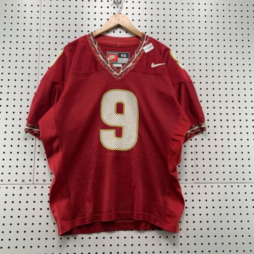 VTG 90s Florida State Seminoles Nike Football Jersey Sz 48 Authentic #9 26x29