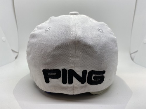 PING G15 Cap Hat Men Fitted Flex Size S-M White Cotton Spandex - Picture 4 of 7