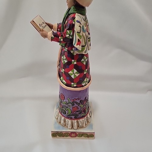 JIM SHORE Here We Come A-wand'ring So Fair to Be Seen WOMAN CAROLER FIGURINE - Picture 12 of 22