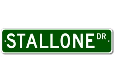 Custom Last Name Drive Street Sign STALLONE Personalized Aluminum Metal Plaque