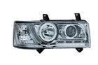 VW Transporter Short Nose T4 96-03 Chrome  LED DRL Projector Headlights Lamps