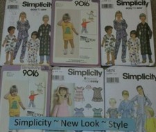 Simplicity Patterns  All patterns are Size 1/2-3          Listing 1738