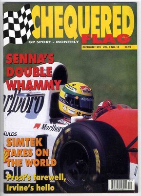 93.12 CHEQUERED FLAG Senna, Simtech, Irvine, Prost,... #PC8B04 | eBay