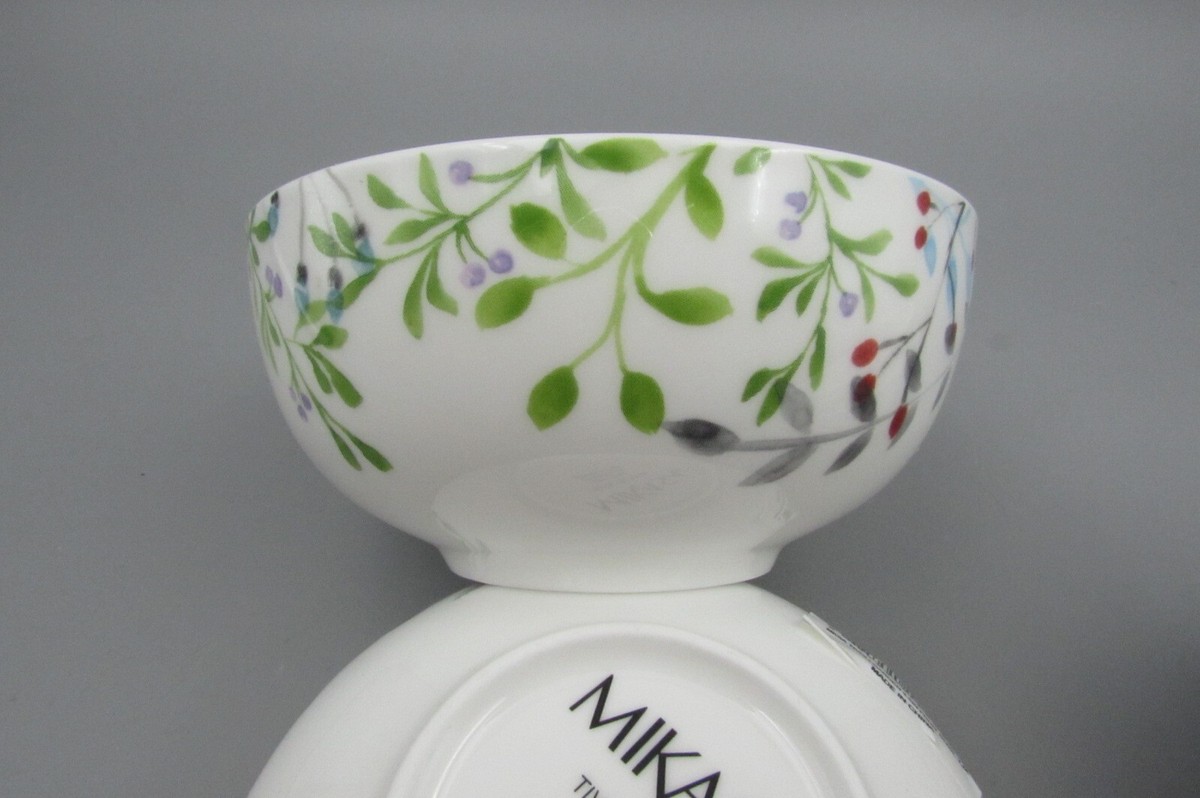 Mikasa Bone China TIVOLI GARDEN Fruit Dessert Bowls Set of Six New