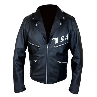 CAF&Eacute; RACER ROCKERS TON-UP BOY BIKER LEATHER JACKET Iron/sew