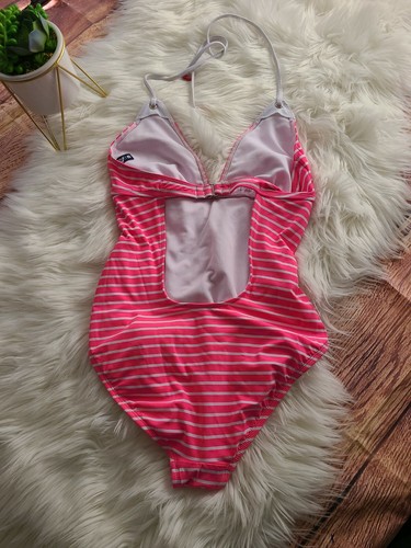 SPERRY-Top Sider Bright Pink/ White Sequin Bathing Suit-One Piece-Sz Small - Picture 6 of 7