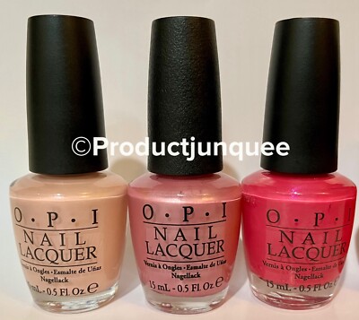 OPI Nail Polish Lot Of 3 Suzi Lifeguard Aphrodite Pink Night La Paz-itively Hot