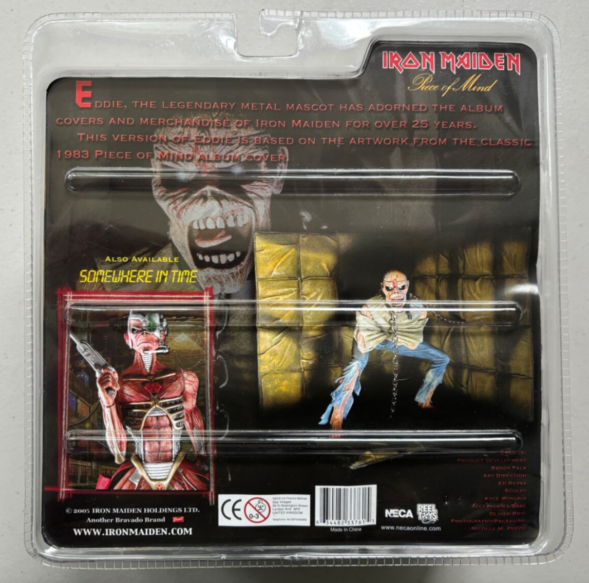 2005 NECA Iron Maiden Piece Of Mind Album Eddie Mascot Figure As