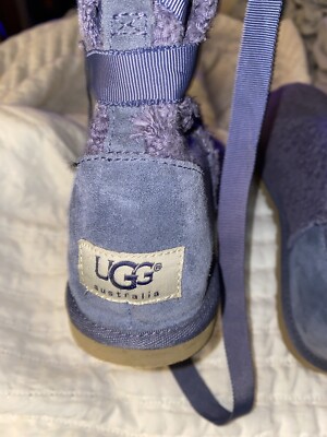 UGG Heirloom Lace Up Boots Purple All Year Shoes S/N 1000693 Sz 6