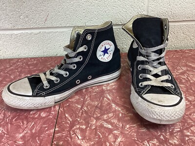 Used Converse Unisex Chuck Taylor All Star Hi Top Black Men's US