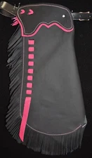Custom Made Leather Kid's Chinks/Pink Kid's Chaps/Made in USA