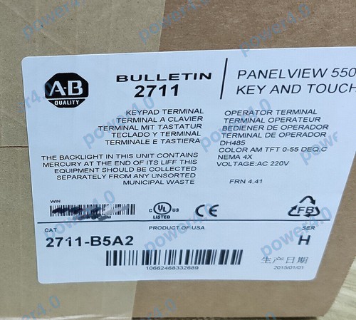 Sealed In Box AB 2711-B5A2 /H PanelView 550 Touch/Keypad Free Ship 1pcs