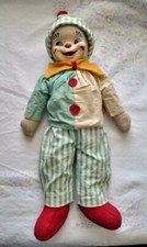 Rare Rubber face GUND Creation Vintage 18" CLOWN J. Swedlin Co 1958. Joe Clowny