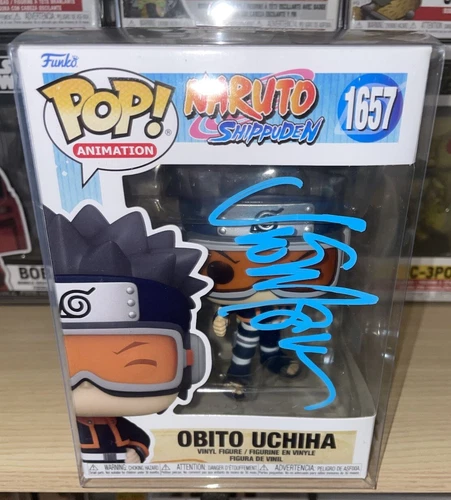 Autographed Vic Mignogna, Naruto Shippuden, Obito Uchiha Funko Pop #1657