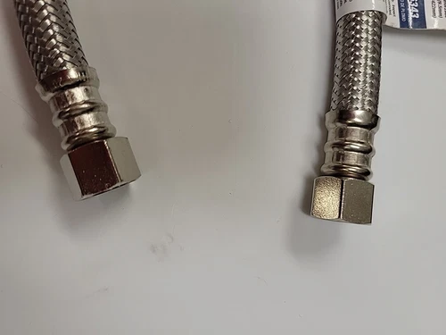 (lot of 4) PROFLO PFX146343 3/8" Comp X 3/8" FIP X 16" Stainless Steel and - Picture 6 of 6