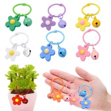 Delightful Flower Bell Key Attachment: Stylish Purse Keyring Decor