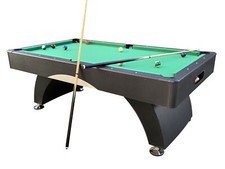 7ft Pool Table Billiards Game Room Table for Family w/ Cue Sticks Billiard Balls