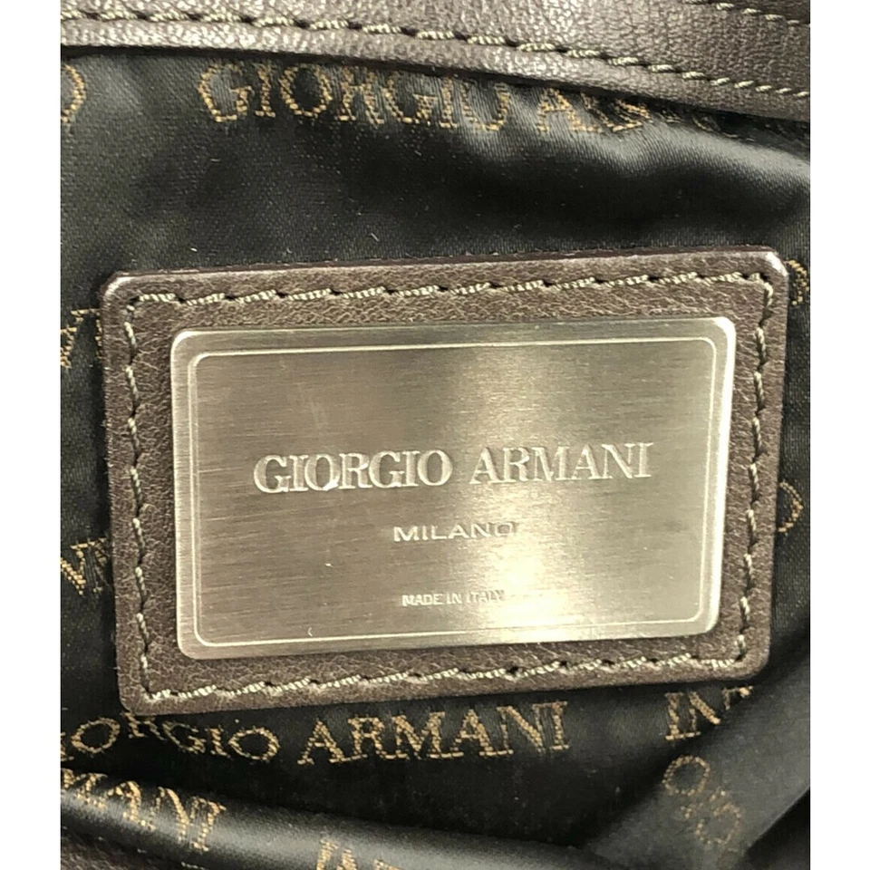 Bolso Bandolera Giorgio Armani Para Hombre Detalles Daños Deshilachado en 2d Foto 4 de 4