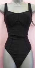 Triumph Special 118670 Underwired High Leg Non Padded Swimsuit Black 34DD