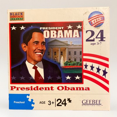 BARACK OBAMA Childrens Puzzle 24 Pieces President Educational Factory Sealed