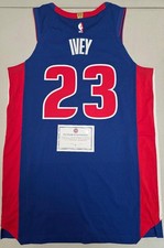 Detroit Pistons JADEN IVEY Player Issued Authentic Game Basketball JERSEY BLUE