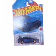 Hot Wheels Nissan Skyline GT-R BNR34 Blue 199/250 HW J-Imports 10/10 NIB