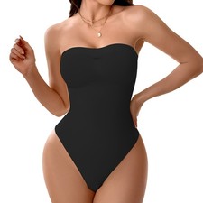 Women Sculpting Bodysuit Tummy Control Seamless Thong Shapewear Full Body Shaper