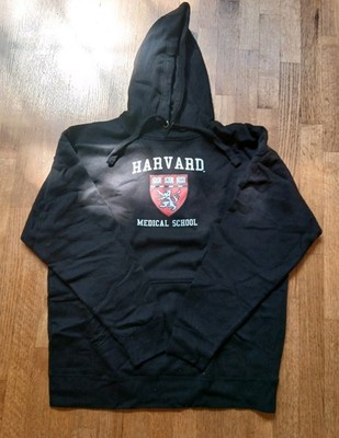 Harvard University Medical School Hoodie Mens XL Black Pullover Ivy League New