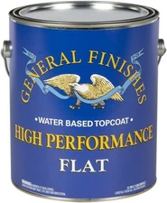 General Finishes High Performance Water Based Topcoat, 1 Gallon, Flat