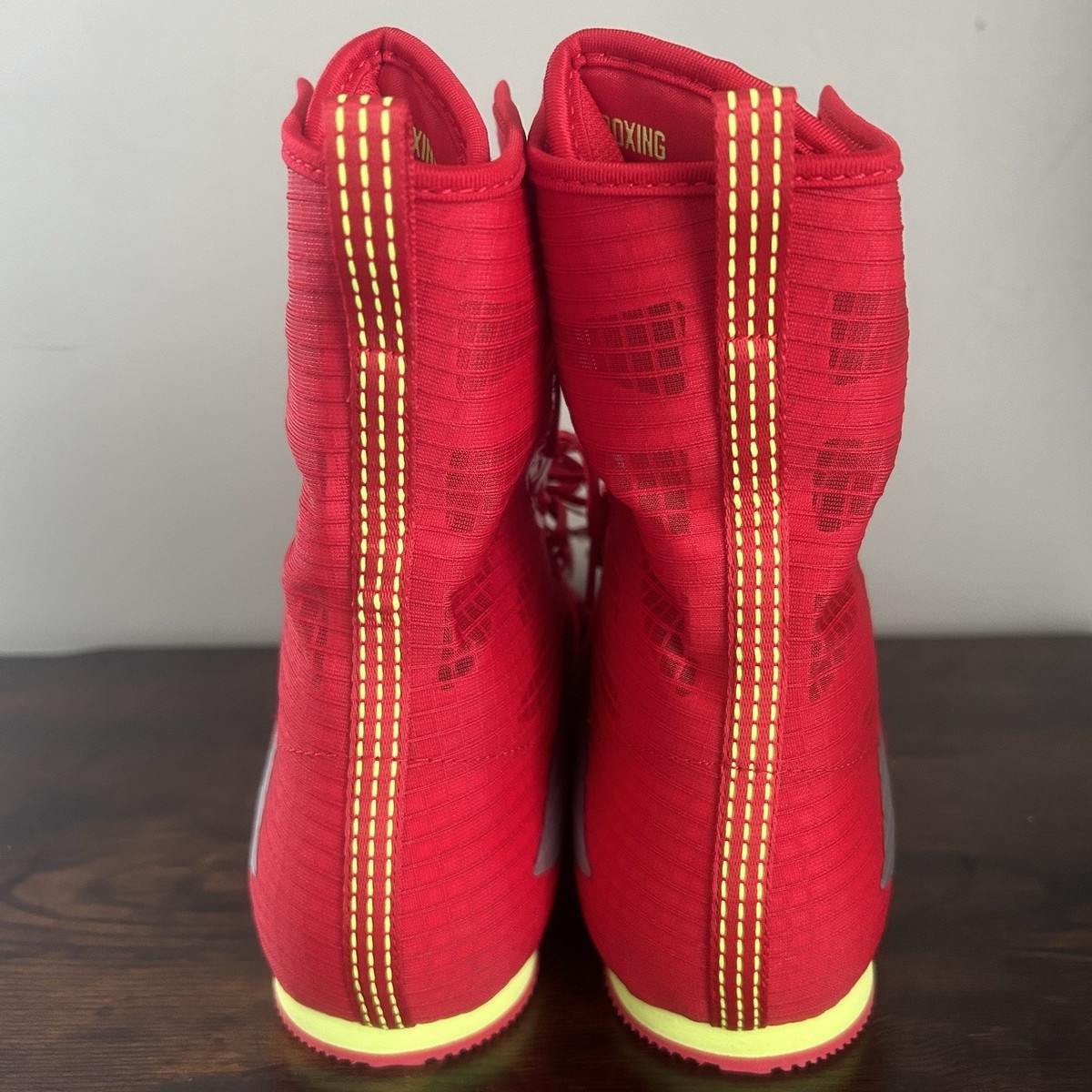 Adidas Box Hog 4 High Top Boxing Shoes Scarlet Red Mens Size 12 JP9846 Adidas Box Hog 4 Boxing Shoes Red Mens Size 10.5 JP9846 | eBay main image 3