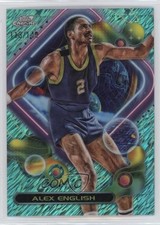 2023 Topps Cosmic Chrome Aqua Equinox Refractor 113/149 Alex English #37 HOF rw6