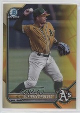 2022 Bowman Chrome Yellow & Orange Vapor Refractor 49/75 Euribiel Angeles 1u6