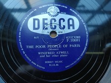 Winifred Atwell And Her Other Piano The Poor People Of Paris 10" 78 1st UK Press