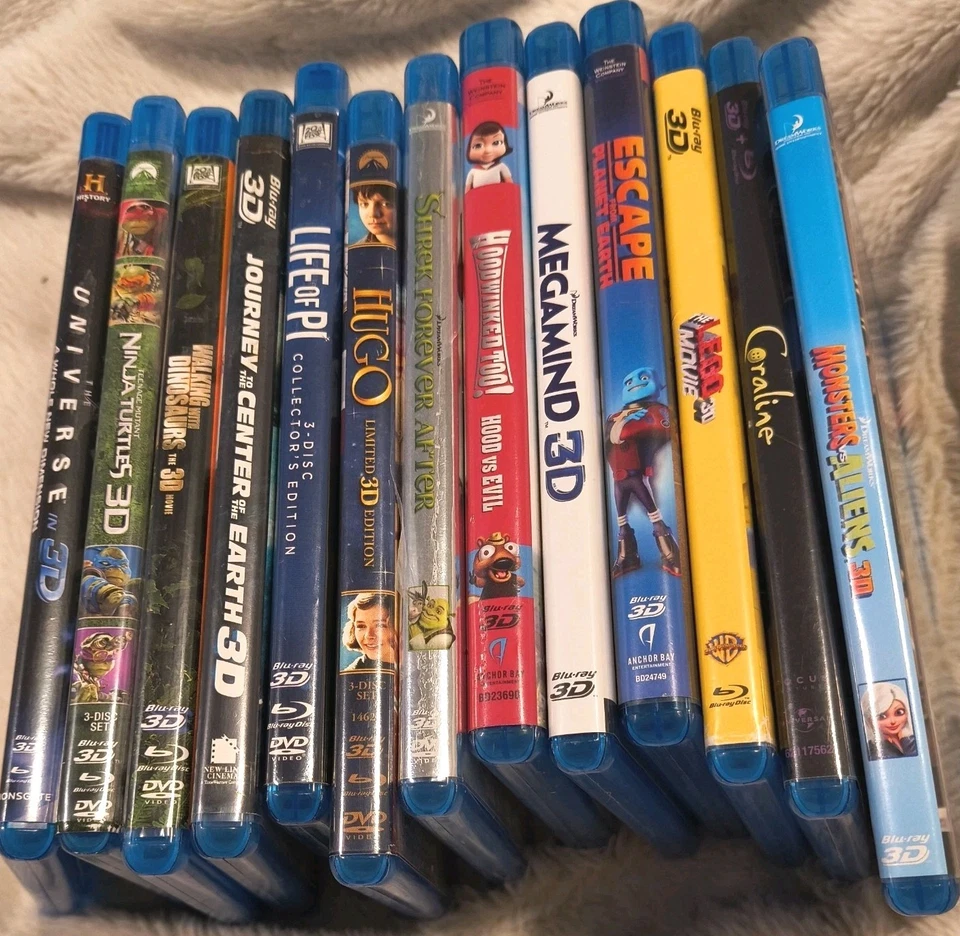 CIB Premium Family Collection of (13) LNew ALL Blu-Ray 3D Kid's/Animated/PG/Teen — 第 2/2 张图片