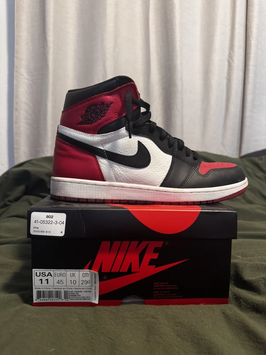 Jordan 1 High Black Red 2019 for Sale | Authenticity Guaranteed | eBay