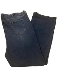 New  Old Navy Big & Tall Jeans,  54 X 32 Flex Slim Fit Dark Blue, Boot Cut