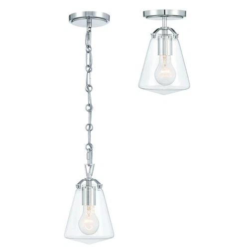Crystorama Lighting Group VSS-7002_CEILING Voss 6"W Semi-Flush - Nickel - Picture 2 of 12