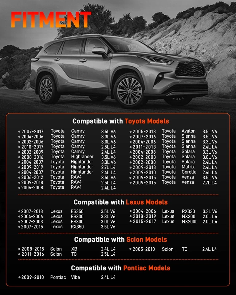 Arranque para Toyota Avalon Camry Highlander Rav4 Sienna Solara Lexus ES 2002-2017 Foto 2 de 4