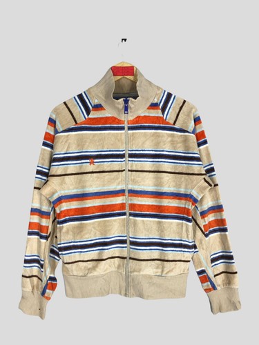 Vintage R Newbold Paul Smith Striped Fleece Jacket - Size M